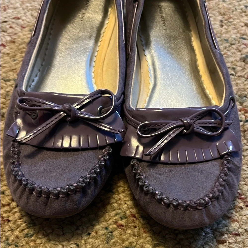 Lands' End Kids Purple Moccasins